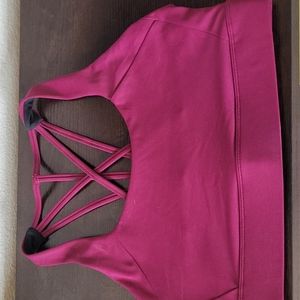Zyia Active Cranberry Strappy Bra